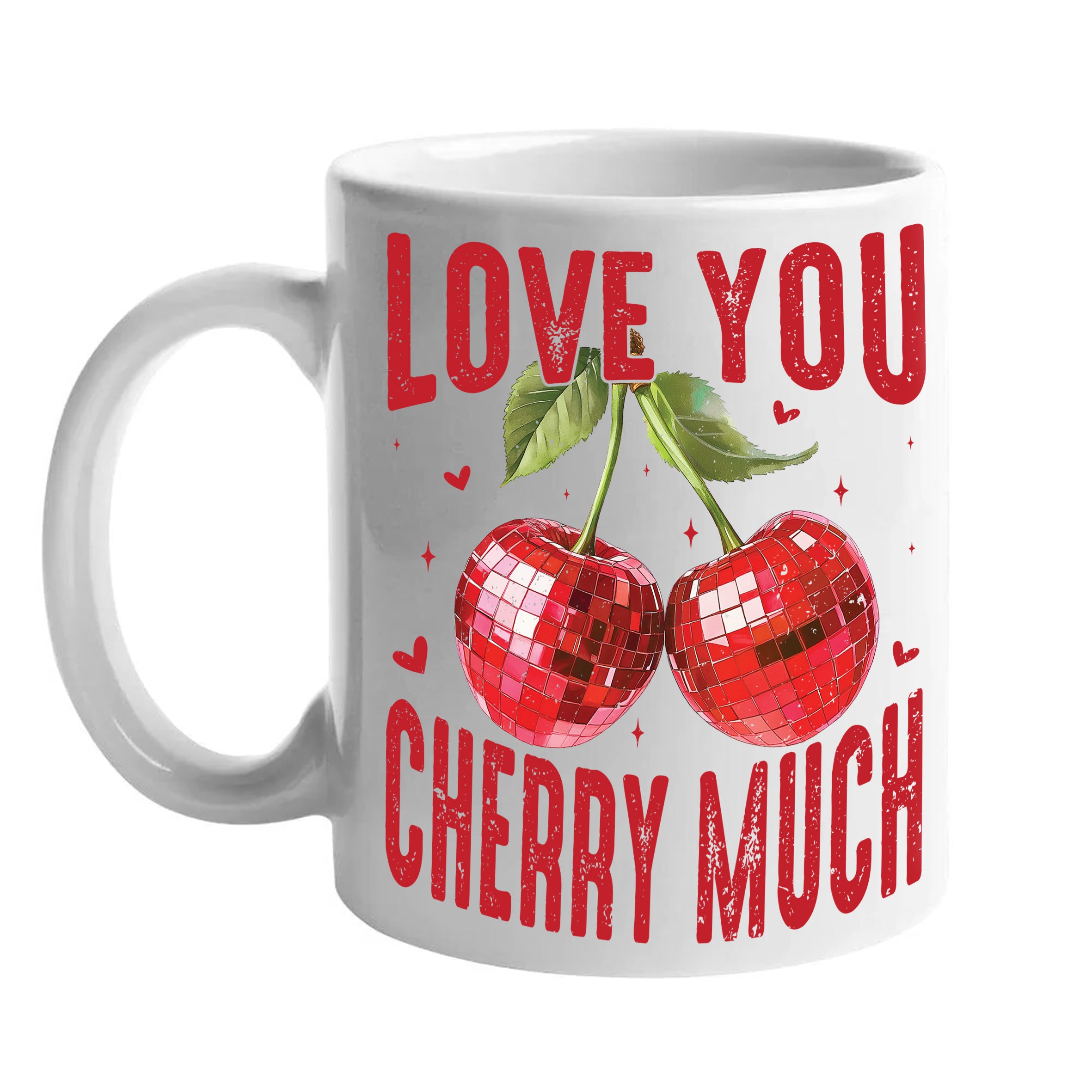 11oz Ceramic Mug – “Love You Cherry Much” Design
