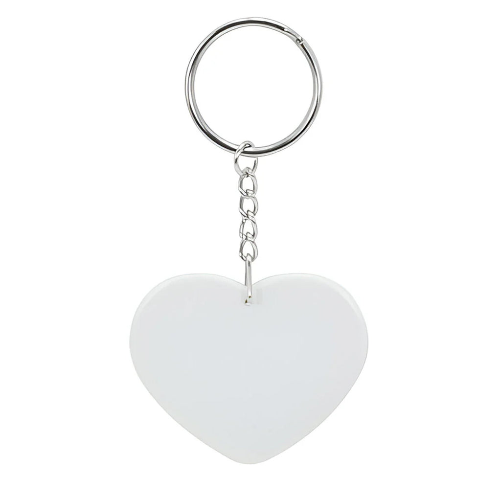 Heart-Shaped Polymer Keyring – Love Design